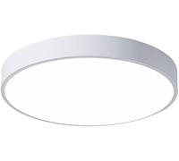 OZSSLJJ Plafonnier circulaire haute luminosité à LED 6000 K, économie d'énergie, 4,8 cm, éclairage d'intérieur(White,S)