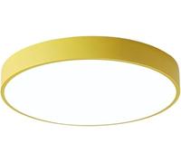 OZSSLJJ Plafonnier circulaire haute luminosité à LED 6000 K, économie d'énergie, 4,8 cm, éclairage d'intérieur(Yellow,L)