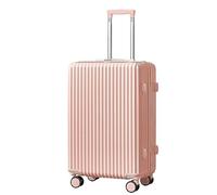 OZSSLJJ Valises rigides en ABS avec roulettes - Poche de séparation humide et sèche - Léger - Bagages à main, rose, 24" (61 cm)