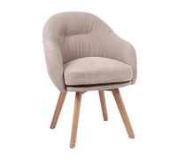 OZSSLJJ Wooden Legs Backrest Chair,Flower Shop Balcony Leisure Living Room Small Apartment Soft Velvet Dining Chair.(Khaki)