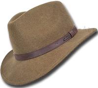 Oztrala WH01 US Chapeau en feutre de laine australienne pour homme - Marron - 56 EU