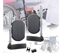 OZTYSGXM Repose-jambes universel pour fauteuil roulant avec repose-pieds rembourré, angle réglable de 90 ° à 180 °, facile à nettoyer, s'adapte à la plupart des fauteuils roulants standard, 1 paire