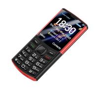 OZTYSGXM Téléphone Mobile Personnes âgées Multi-Fonctions, Double Téléphone Portable SIM Big Bouton+Fonction SOS/One Touch Compalling Voice Broadcast+LED Flash Facile Utiliser,Black
