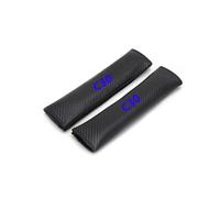 OZWALN 2 Pièces Voiture Coussin de Ceinture de Sécurité pour Volvo C30 Cuir Rembourrage de Ceinture de Sécurité Emblème Épaulière Protection,Blue