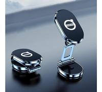 OZWALN Voiture Support de Téléphone pour Volvo XC60 S90 S60 XC90 XC40 Emblème Réglable Support de Téléphone Portable Universel Rotation à 360° Support de Navigation,Silver