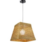 OZWJDY Suspension en rotin tressé de 33 cm, style bohème, wabi-sabi, nordique, style rétro, idéale pour les chambres, les hôtels, les bureaux, les salles à manger, les entrées, etc.