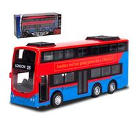 OZXVXZO 1:70 Modèle de Voiture Bus, Modèle de Voiture Rouge en Alliage, Jouet de Bus pour Enfant,Jouet de Pull Back Bus, Les GarçOns Et Les Filles 'Jeu é Ducatif, Cadeau De FêTe d'anniversaire