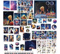 OZXVXZO 251 Pièces Kit d'accessoires de Scrapbooking, Journal Intime Fille Secret, Esthétique Journal Scrapbook Kit, Ensemble de Papeterie Enfant Cadeau Fille 6-14 Ans