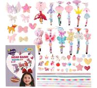 OZXVXZO Kit de Fabrication de Bandeaux pour Filles,Accessoires de Cheveux DIY pour Filles,Serre-tête Bricolage, Bandeau Artisanat, Bricolage Cadeau,Cadeaux de Noël