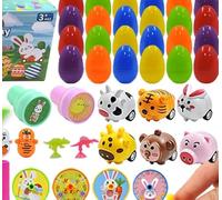 OZXVXZO Oeufs de Pâques Jouet Cadea Anniversaire Enfant, Petit Cadeau Anniversaire Enfants Invites, Pâques Assortiment de Jouets pour Enfant,Pinata Remplissage, School Award