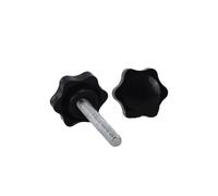 OZXZH 1 à 5 vis à Oreilles M8 M10 en Plastique bakélite à tête de Prune, Filetage en Forme d'étoile, poignée de Serrage, Boulon de Serrage à la Main(2 Pcs,M8x40mm (D32))