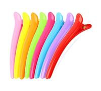 OZXZH Pinces à Cheveux Couleurs acidulées, 10 pièces, épingles à Cheveux Professionnelles for Salon de Coiffure, Barrettes en résine, Outils de Soins capillaires(A-1)