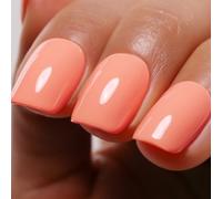 Ozzeal Vernis Semi Permanent Orange, 15ml Orange Corail Pâle Gel Nail Polish Art Démarrage Manucure Vernis À Ongles Gels Soak Off Led UV Printemps Été Vernis Gel UV DIY Nail Kit De Démarrage