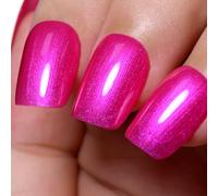 Ozzeal Vernis Semi Permanent Pailleté, 15ML HEMA Free Rose Perle Pailleté Gel Nail Polish Paillettes Scintillantes Vernis Gel UV Automne Hiver Vernis À Ongles Gels Soak Off Led UV