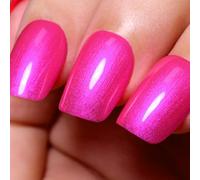 Ozzeal Vernis Semi Permanent Pailleté, 15ML HEMA Free Rose Vif Perle Pailleté Gel Nail Polish Paillettes Scintillantes Vernis Gel UV Automne Hiver Vernis À Ongles Gels Soak Off Led UV
