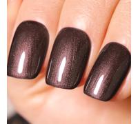 Ozzeal Vernis Semi Permanent Pailleté, Marron Perle Pailleté Gel Nail Polish Paillettes Scintillantes Vernis Gel UV Automne Hiver Vernis À Ongles Gels Soak Off Led UV Nail 15ML