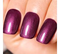 Ozzeal Vernis Semi Permanent Pailleté, Violet Vin Perle Pailleté Gel Nail Polish Paillettes Scintillantes Vernis Gel UV Automne Hiver Vernis À Ongles Gels Soak Off Led UV Nail 15ML