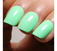 Ozzeal Vernis Semi Permanent Pastel, 15ml Vert Pâle Pastel Gel Nail Polish Art Démarrage Manucure Vernis À Ongles Gels Soak Off Led UV Printemps Été Vernis Gel UV DIY Nail Kit De Démarrage