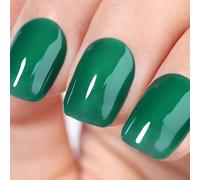 Ozzeal Vernis Semi Permanent Vert, Transparent Vert Émeraude Gelée Gel Nail Polish Naturel French Vernis Gel UV Printemps Eté Cristal Vernis À Ongles Gels Soak Off UV Led 15ML