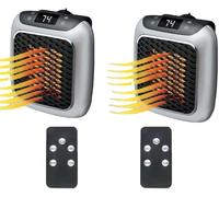 Ozzie Heater, Chauffage Électrique Mural 800W, Appareil de Chauffage enfichable, Appareil de Chauffage en céramique avec télécommande, Mini-chauffage pour prise murale,Mural Home Bedroom Office