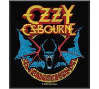 Ozzy Osbourne - Rock Off officially licensed products Ozzy Osbourne Patch Bat Logo Nouveau Officiel Noir Woven Sew On Size Accessory Size