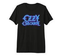 Ozzy Osbourne Purple and Blue Logo T-Shirt Haut de Gamme
