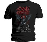 Ozzy Osbourne - T-Shirt # M Black Unisex # Angel Wings [Import]