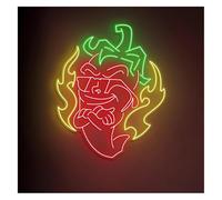 Ozzyr enseigne de barre au néon D'Ambiance Apaisante Lampe Enseigne Au Néon Pepper, Chili, Idéale Pour Les Bistrots, Restaurants(G,60cm)