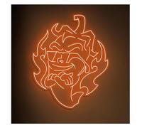 Ozzyr enseigne de barre au néon D'Ambiance Apaisante Lampe Enseigne Au Néon Pepper, Chili, Idéale Pour Les Bistrots, Restaurants(C,50cm)