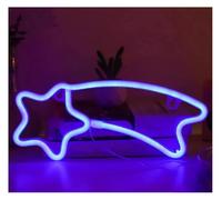 Ozzyr enseigne de barre au néon Enseigne lumineuse néon effet météore, idéale pour une fête d'anniversaire, les vacances, chambre d'enfant ou toute autre(A)