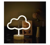Ozzyr enseigne de barre au néon Enseignes au néon en forme de nuage, veilleuse LED pour enfant, alimentée par piles et lampes table décoratives