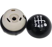 Ozzyr Housse de protection coffre rechange en cuir noir brillant pour Fiat 500 500C(6 Speed Knob)