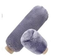 Ozzyr Housses de poignée frein à main voiture en peluche pour l'hiver, douces et chaudes