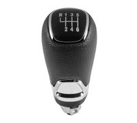 Ozzyr Levier de changement pour vitesse en cuir chromé, couvercle démarrage pour A7 MK3 2014 2015 2016 2017, accessoires remplacement(6Speed gearknob only)
