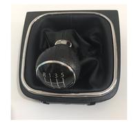 Ozzyr Manuel de voiture 5/6 pour pommeau levier pour vitesse avec couvercle collier guêtre pour Jetta 5 6 pour GOLF VI MK5 MK6 20042013(6 Gears)