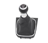 Ozzyr Pommeau de levier changement vitesse, poignée commutateur démarrage en cuir pour Golf 5 6 pour Jetta V VI Mk5 Mk6(Type 5)