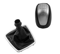 Ozzyr Pommeau de levier pour vitesse en cuir pour voiture, guêtre démarrage, collier pour Laguna III MK3 2008 2009 2010 2011 2012 2013 2014 2015(Gear knob and case)
