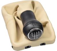 Ozzyr Pommeau de levier pour vitesse en cuir pour VW pour Beetle 1998-2010 5 vitesses(Beige)