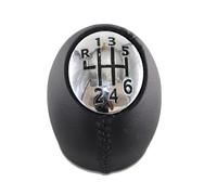Ozzyr Pommeau de levier pour vitesse voiture pommeau boule pour pour capuchons chromés pour MEGANE GRANDTOUR MK 3 20082016 MK3(R on top,Leather)
