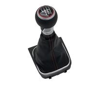 Ozzyr Pour Golf 5 MK5 R32 GTD GTI 2004 2005 2006 2007 2008 2009 pommeau de levier pour vitesse voiture guêtre en cuir housse collier(6 Speed)