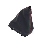 Ozzyr Pour rouge pour ligne cuir pommeau de levier pour vitesse guêtre couvercle démarrage pour A3 S3 8L 2001 2002 2003(Gear boot)