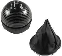 Ozzyr Soufflet de levier pour vitesse pour Fiat 500 500C 2007-2018(Carbon 5 speed)