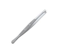 P-01 Pince à sourcils avec étui de protection en PVC Longueur totale 9 cm