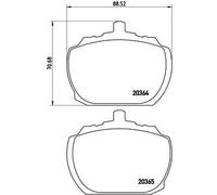 P 24 004 BREMBO Kit de plaquettes de frein, frein à disque pour FORD,FORD AUSTRA