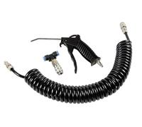 Lampa Pistolet d'aspiration/soufflage 97187 – air comprimé, tuyau spiralé 5 m, 13 bar