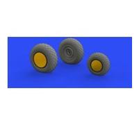 Maquette Eduard P-38f/g Wheels For Tamiya - 1:48e - Accessories