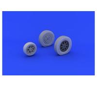 Eduard Accessories 632073 - 1:3 2 P-39 Wheels Guides Pour Kittyhawk - Résine Kit