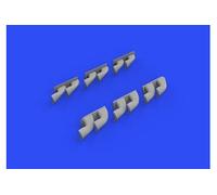 P-40 Exhaust Stacks Fishtail F.hasegawa - 1:32e - Eduard Accessories