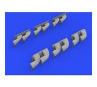 P-40 Exhaust Stacks Fishtail F.hasegawa - 1:32e - Eduard Accessories