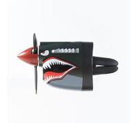 P-40 Fighter Plane Air Vent Decoration, Fighter Car Air Freshener, Mini P-40 Jet Dashboard Decor, Car Accessories, Unique Gift for Pilots & Aviation Lovers(Black)